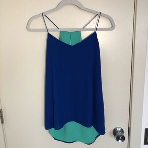 Express Reversible Barcelona Cami in Blue/Green